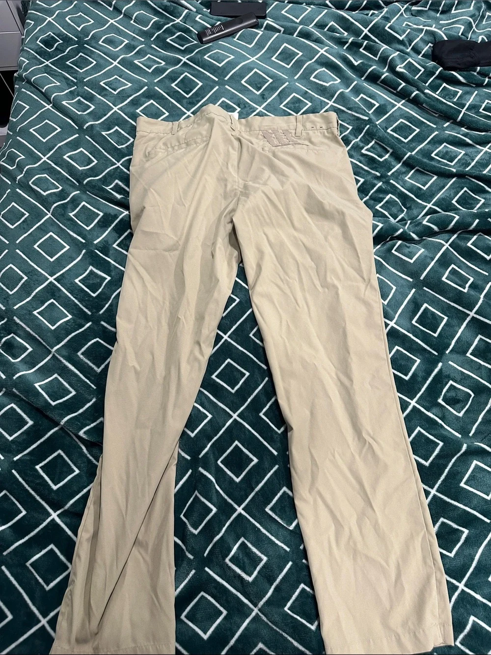 adidas Men's Wide-Leg Pants in Light Khaki